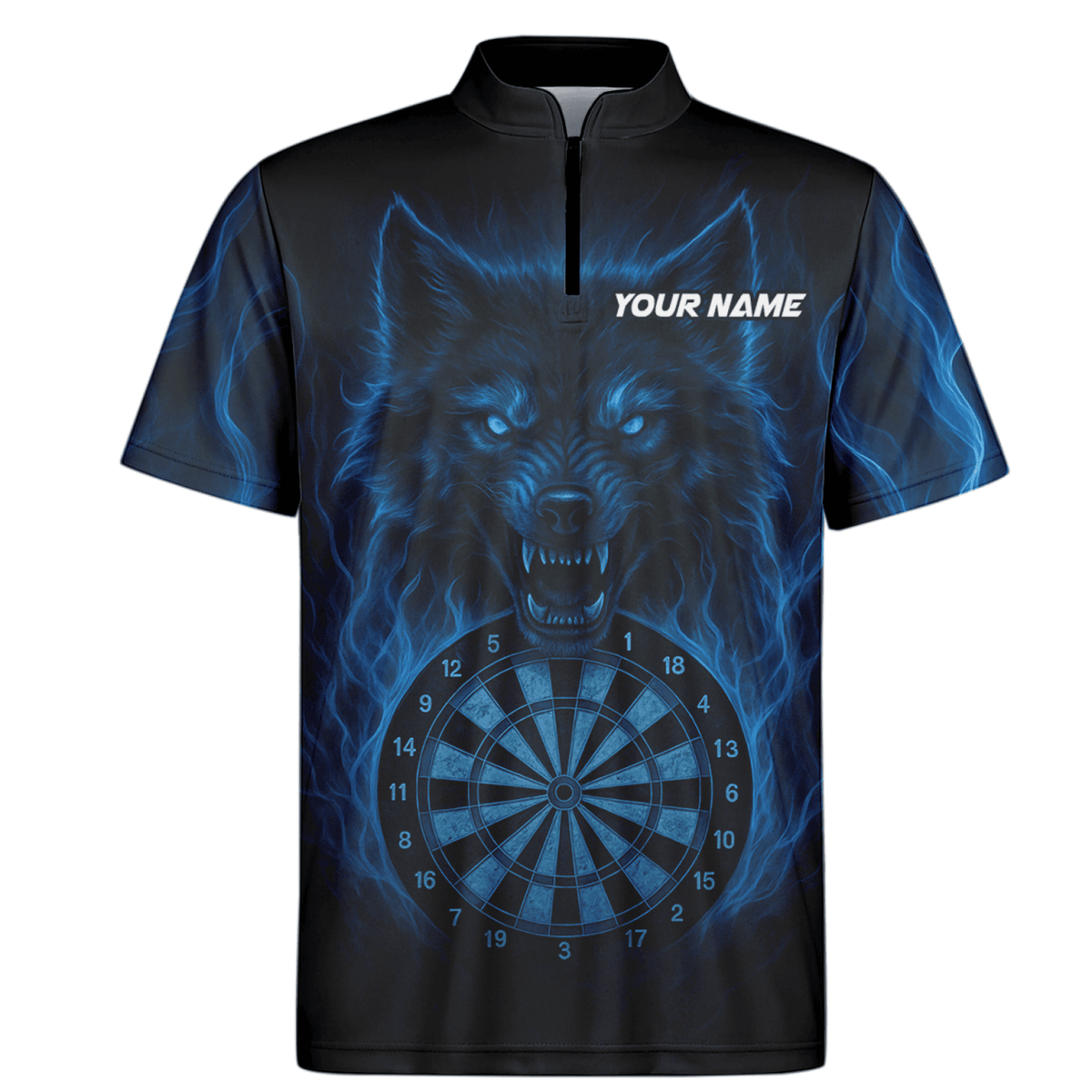 Personalisiertes Herren Poloshirt im Blitz - Design Rot - Schwarz S9300 - Outfitsuche