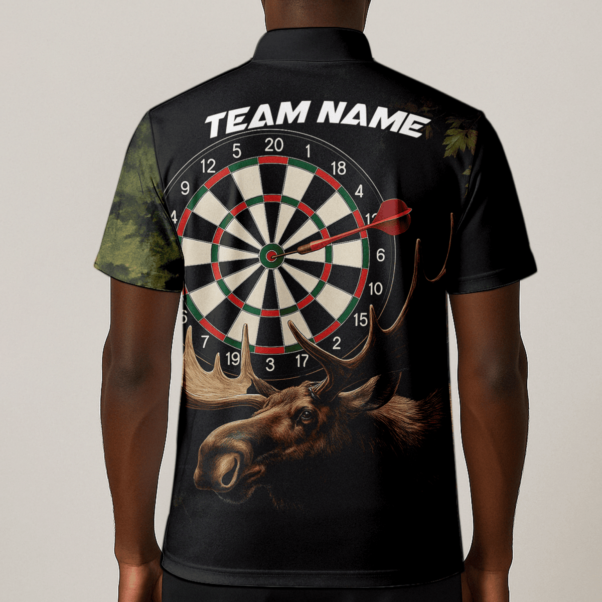 Personalisiertes Herren - Poloshirt im bunten Farbspritzer - Design: Weinglas & Dart Q0247 - Outfitsuche
