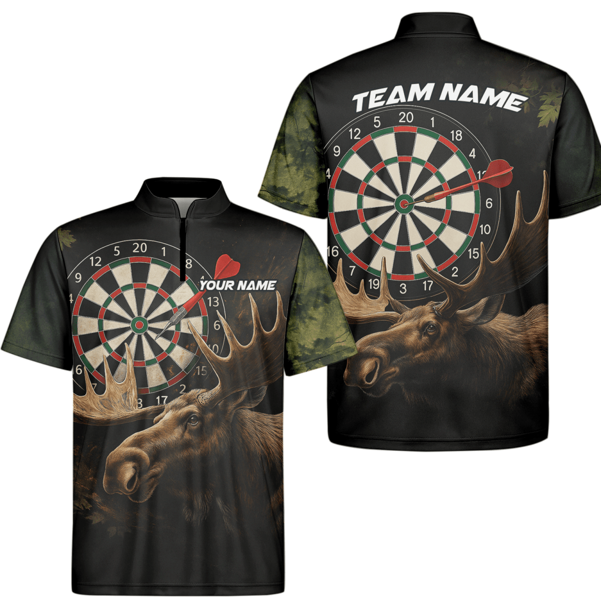 Personalisiertes Herren - Poloshirt im bunten Farbspritzer - Design: Weinglas & Dart Q0247 - Outfitsuche