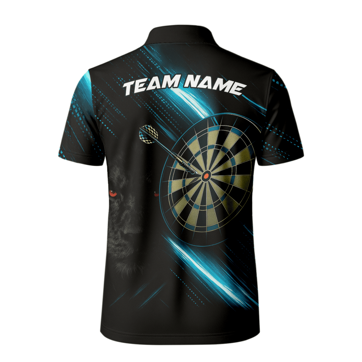 Personalisiertes Herren Poloshirt Schwarz mit grünem Flammenkobra - Dart - Motiv P6781 - Outfitsuche