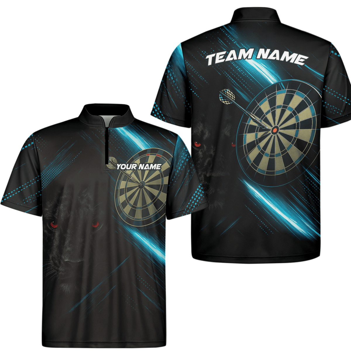 Personalisiertes Herren Poloshirt Schwarz mit grünem Flammenkobra - Dart - Motiv P6781 - Outfitsuche