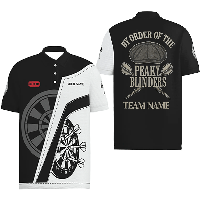Personalisiertes Herren Vintage Gangster Dart Polo shirt H82994 - Outfitsuche