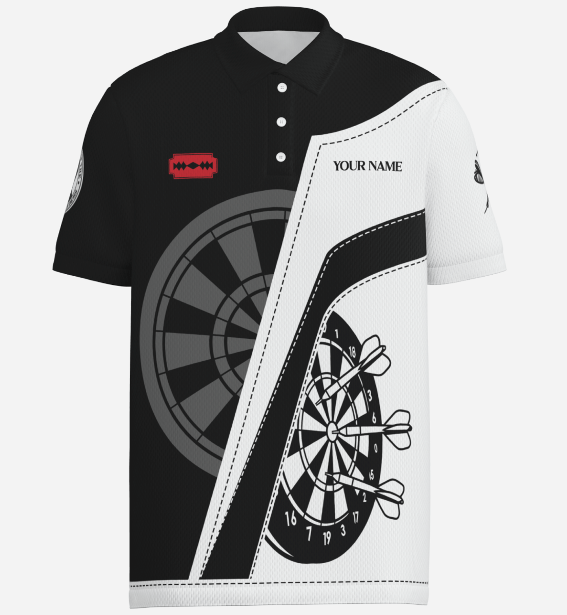 Personalisiertes Herren Vintage Gangster Dart Polo shirt H82994 - Outfitsuche