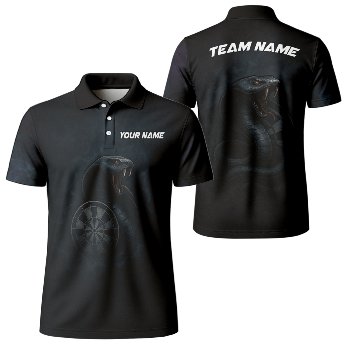 Personalisiertes Kobra Dart - Poloshirt Schwarz für Herren U6415 - Outfitsuche