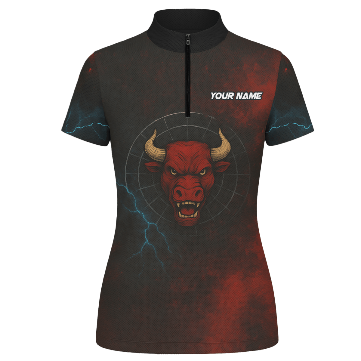 Personalisiertes Red Bull Grunge Dart Poloshirt Schwarz Rot für Damen L3480 - Outfitsuche