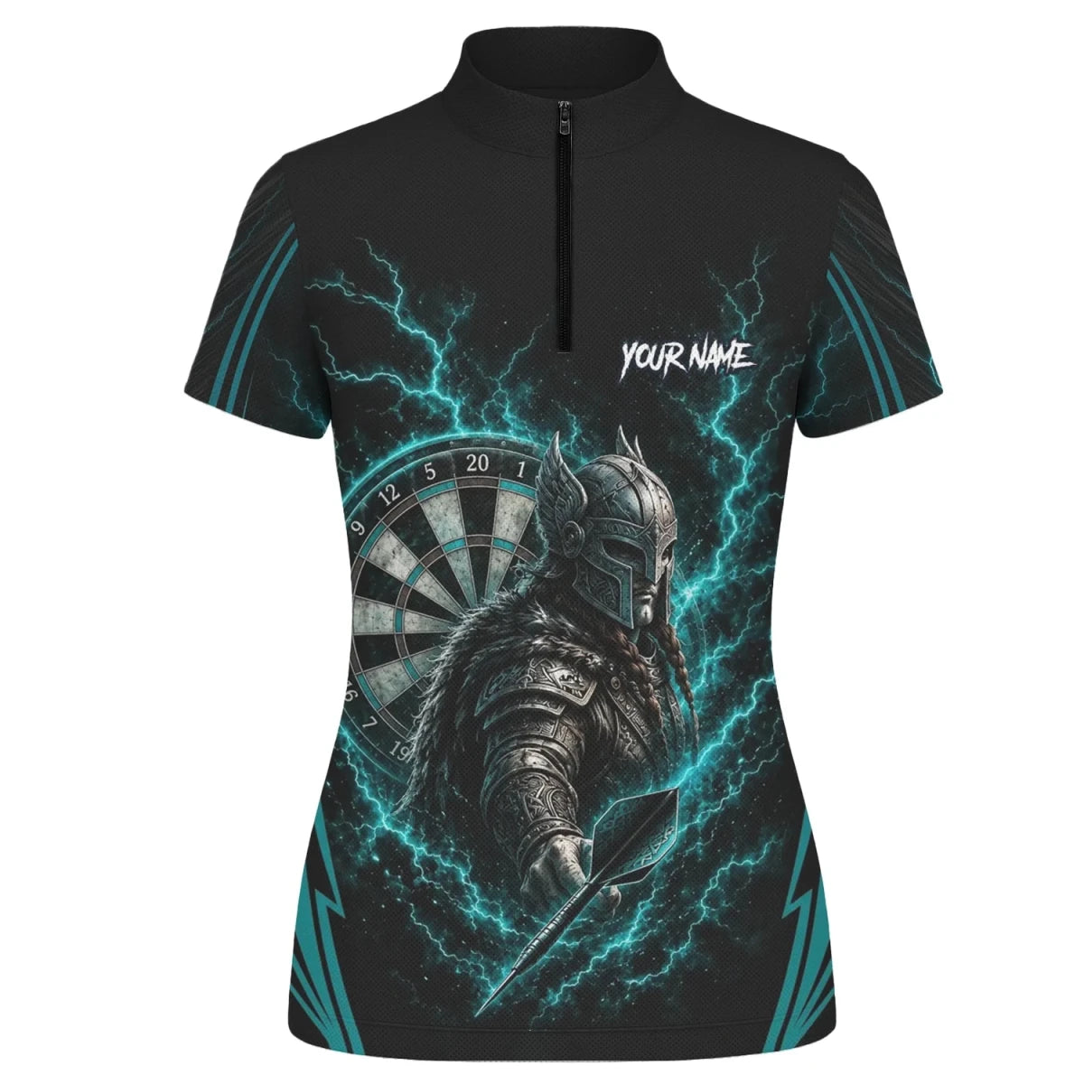 Personalisiertes Türkises Wikinger-Blitz Dart Poloshirt für Damen O328 - Outfitsuche