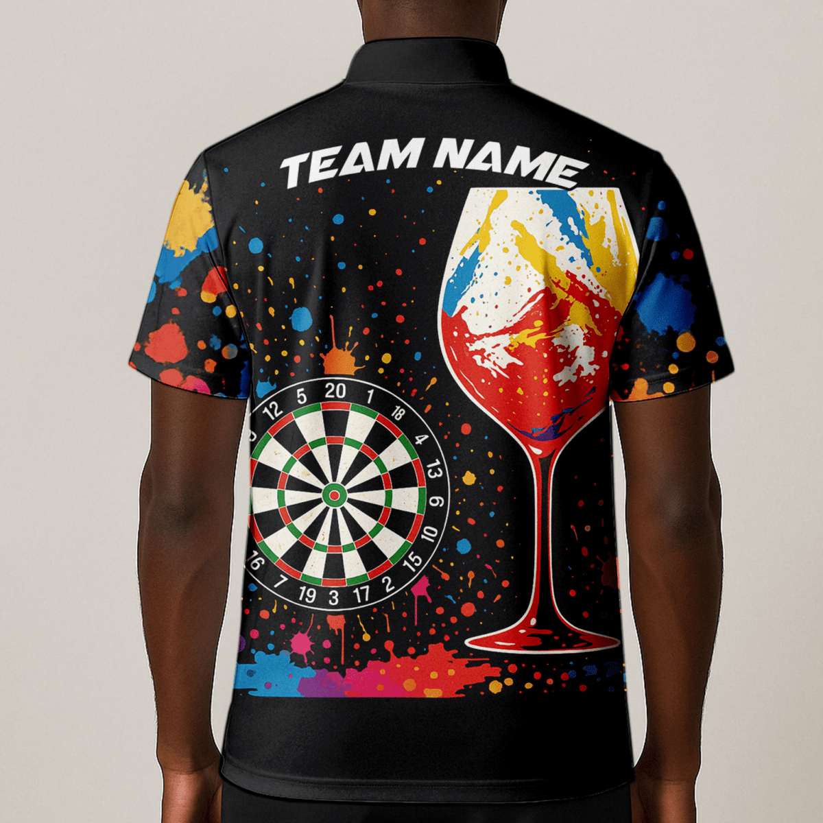 Personalisiertes Werwolf Storm Darts Herren Poloshirt Schwarz T7670 - Outfitsuche