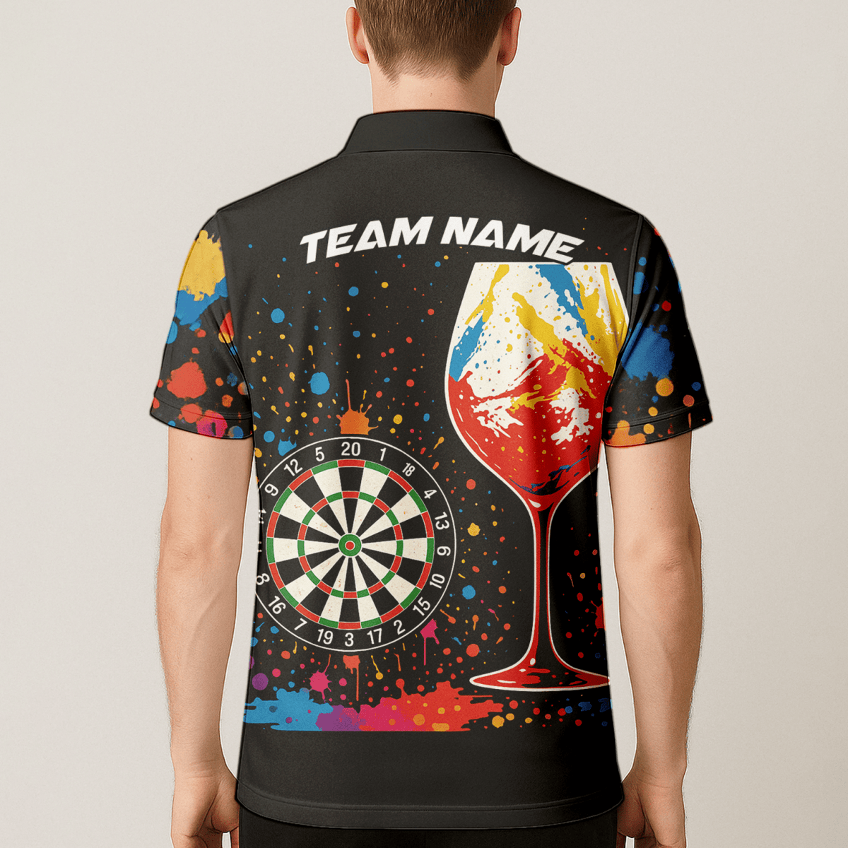 Personalisiertes Werwolf Storm Darts Herren Poloshirt Schwarz T7670 - Outfitsuche