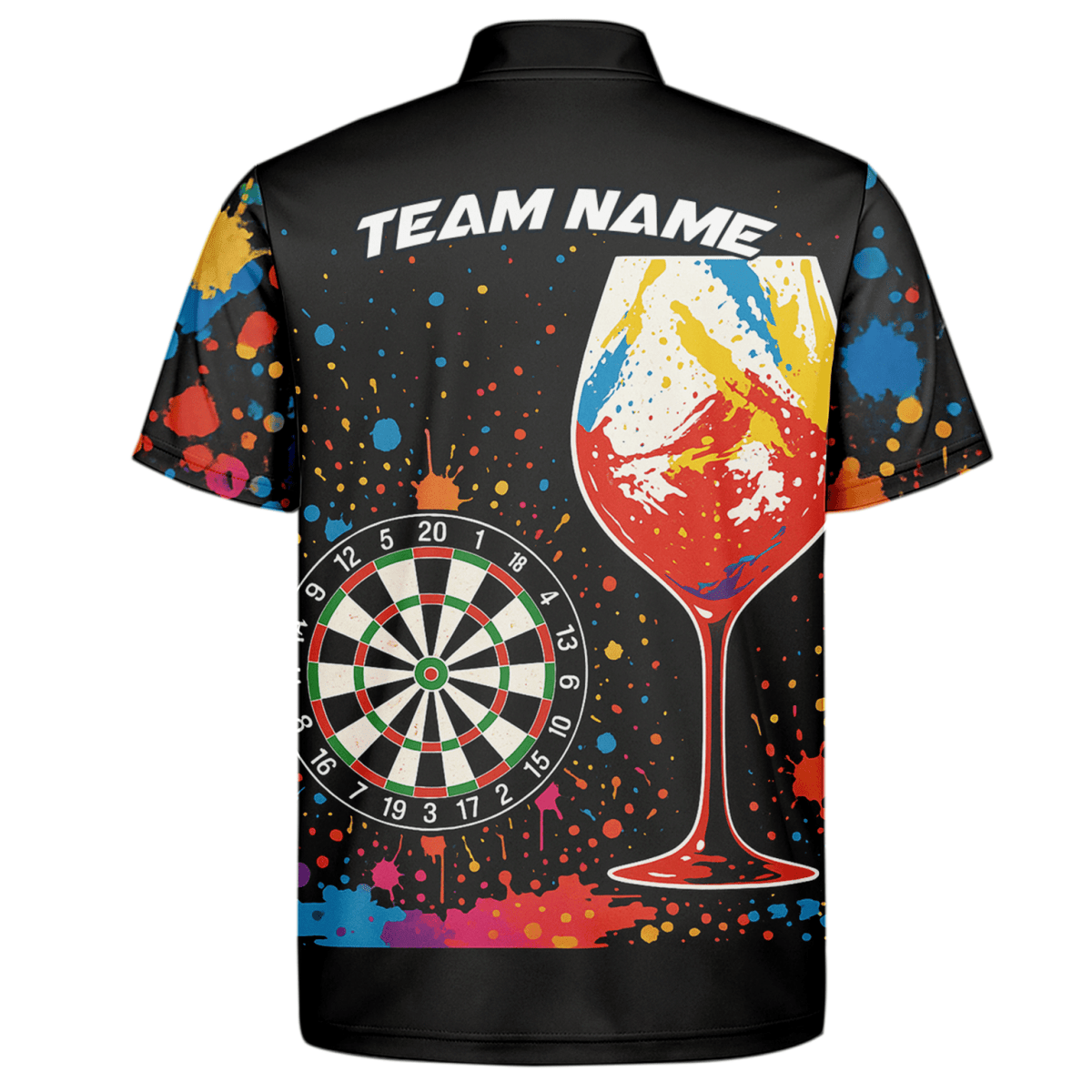 Personalisiertes Werwolf Storm Darts Herren Poloshirt Schwarz T7670 - Outfitsuche