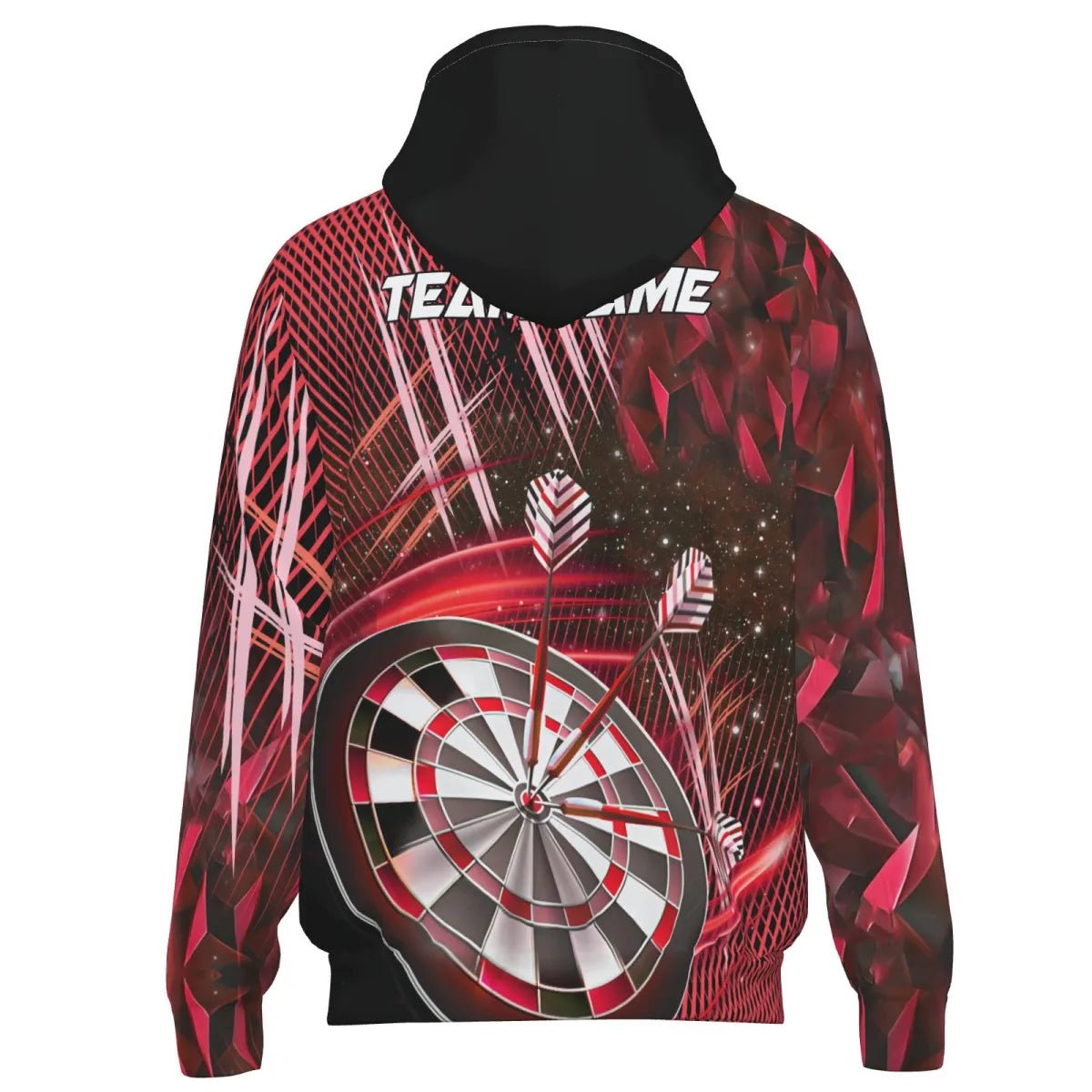 Profi Darts Trikot Jacke Personalisiert - Teamwear Dartscheibe Rot Design T2582 - Outfitsuche