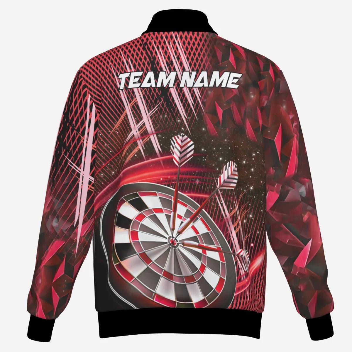 Profi Darts Trikot Jacke Personalisiert - Teamwear Dartscheibe Rot Design T2582 - Outfitsuche