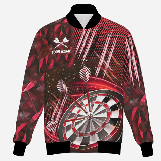 Profi Darts Trikot Jacke Personalisiert - Teamwear Dartscheibe Rot Design T2582 - Outfitsuche