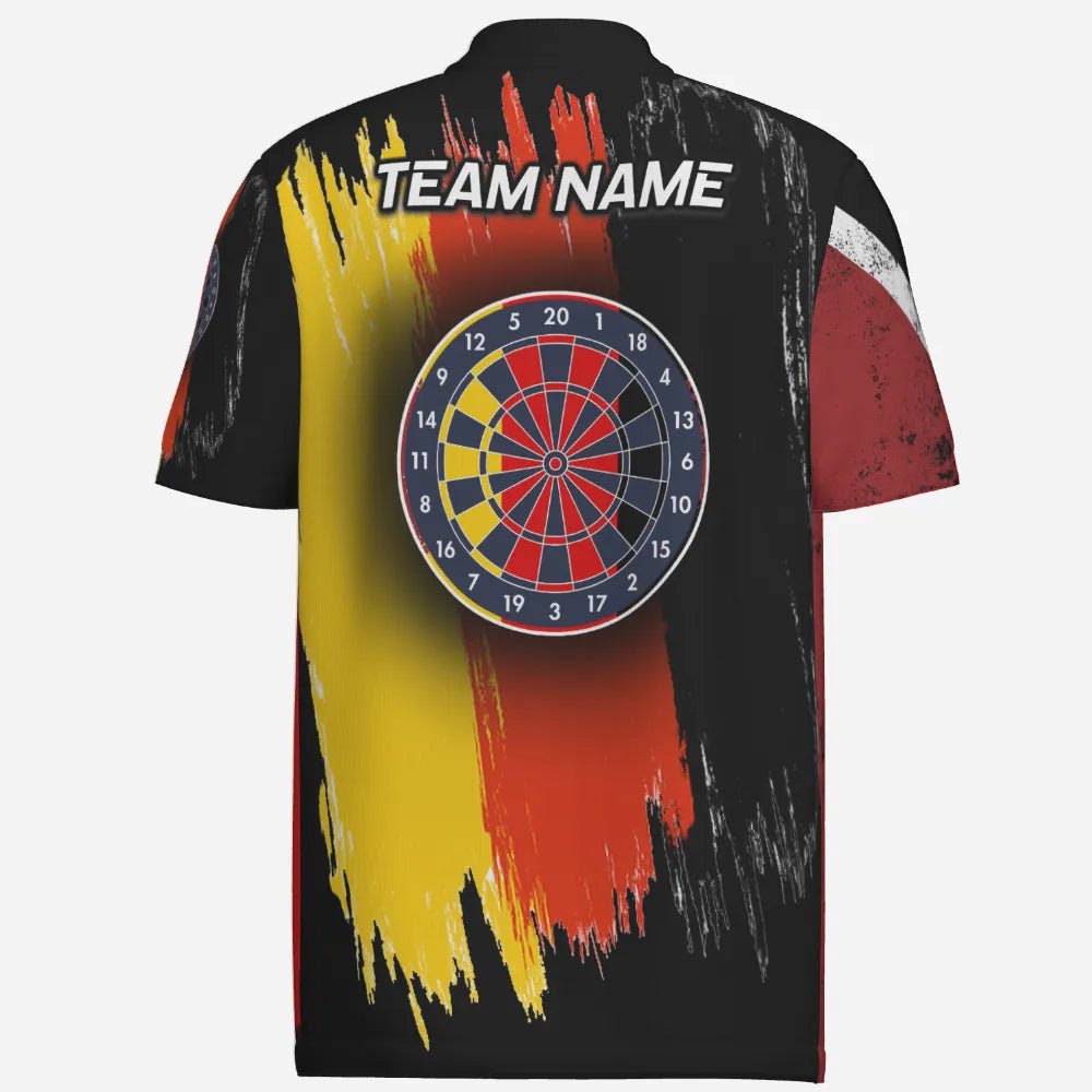 Retro-Sieger Dart-Polo-Shirt "Deutschland-Darts", personalisiertes Herrenshirt im Vintage-Design mit Deutschland Flagge, Dart-Jersey GM8271 - Outfitsuche