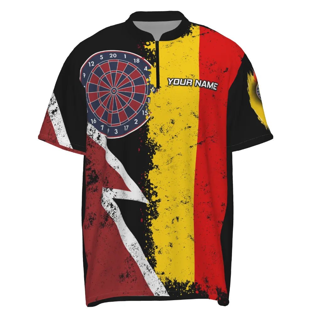 Retro-Sieger Dart-Polo-Shirt "Deutschland-Darts", personalisiertes Herrenshirt im Vintage-Design mit Deutschland Flagge, Dart-Jersey GM8271 - Outfitsuche