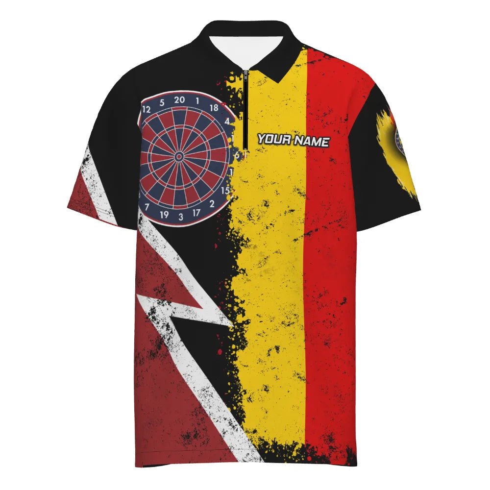 Retro-Sieger Dart-Polo-Shirt "Deutschland-Darts", personalisiertes Herrenshirt im Vintage-Design mit Deutschland Flagge, Dart-Jersey GM8271 - Outfitsuche