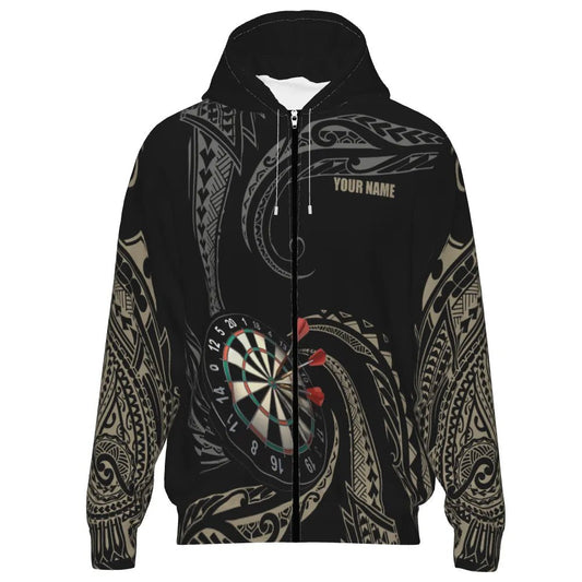 Roll Tribal Darts Kapuzenpullover mit Reißverschluss - Stilvoll und Funktional für Darts - Enthusiasten K468 - Outfitsuche