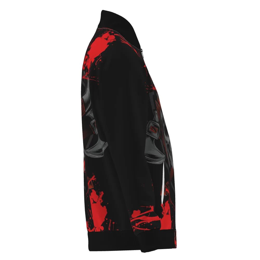 Rote Krieger Skull Design Dartjacke – Stilvoll und Leistungsstark G148 - Outfitsuche