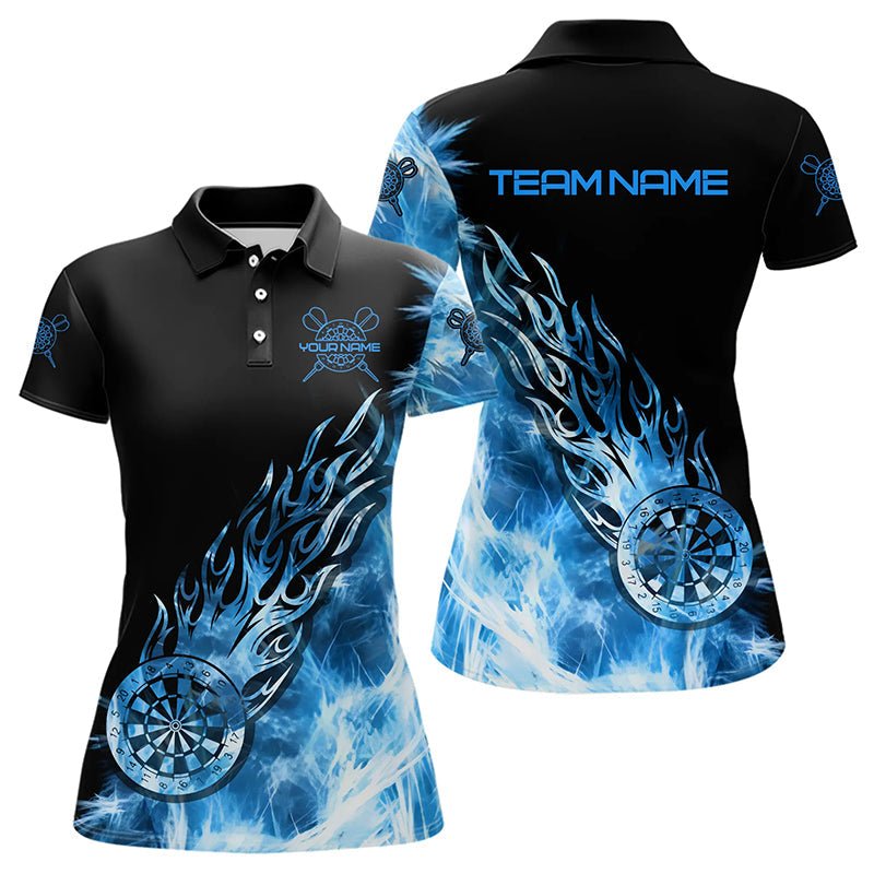Schwarze und blaue Licht Ice Dart Polo - Shirts für Team - Dart - Jerseys T3345 - Outfitsuche