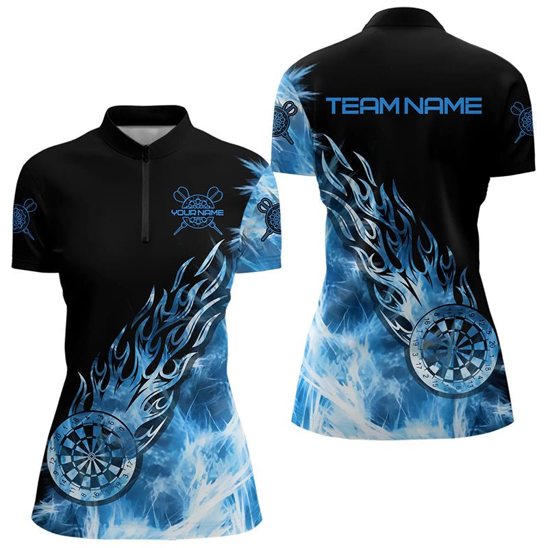 Schwarze und blaue Licht Ice Dart Polo - Shirts für Team - Dart - Jerseys T3345 - Outfitsuche