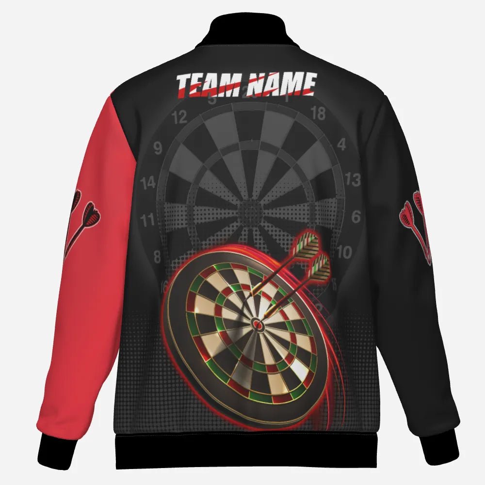 Schwarze und Rote Dartsjacke – Stilvoll und Funktional für jeden Spieler M297 - Outfitsuche