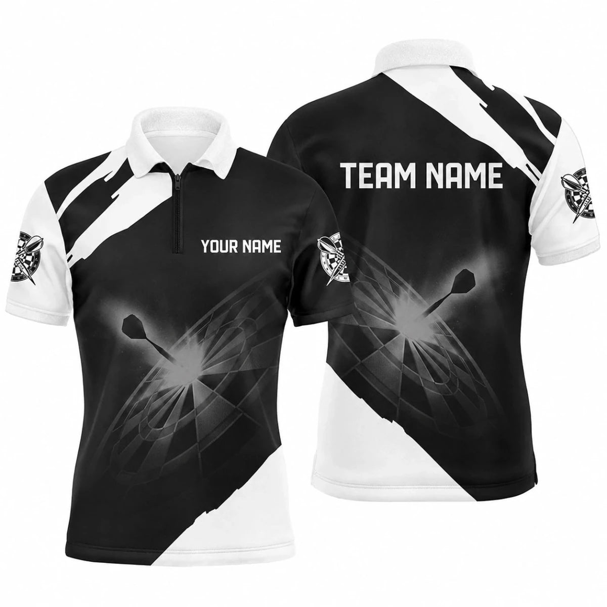 Schwarzes Herren Darts Polo Shirt L1395 - Outfitsuche