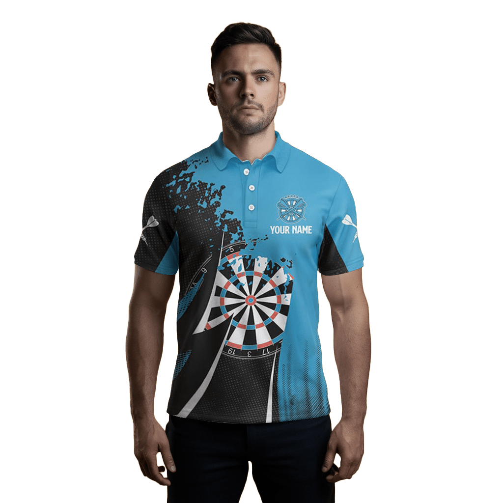 Schwarzes Herren Darts Polo Shirt O305 - Outfitsuche