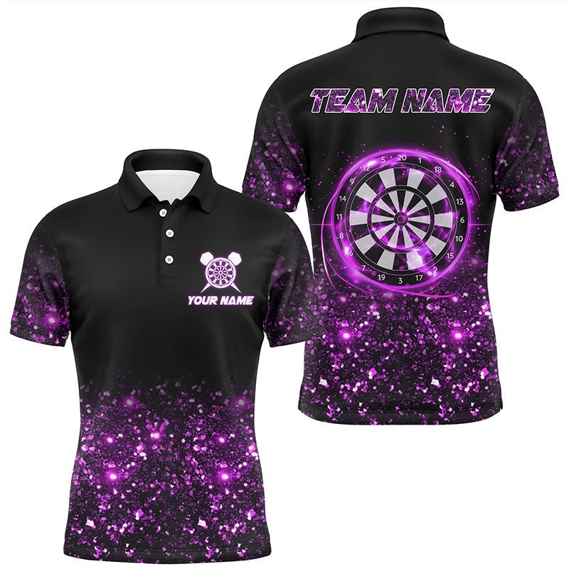 Schwarzes und lila Dart Polo Shirt - Individuelles Darttrikot für Teams T3335 - Outfitsuche