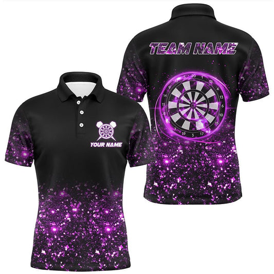 Schwarzes und lila Dart Polo Shirt - Individuelles Darttrikot für Teams T3335 - Outfitsuche
