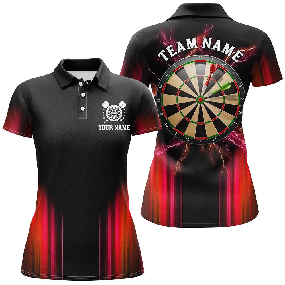 Schwarzes und rotes Darts - Polo mit individuellem Design für Teams N9333 - Outfitsuche