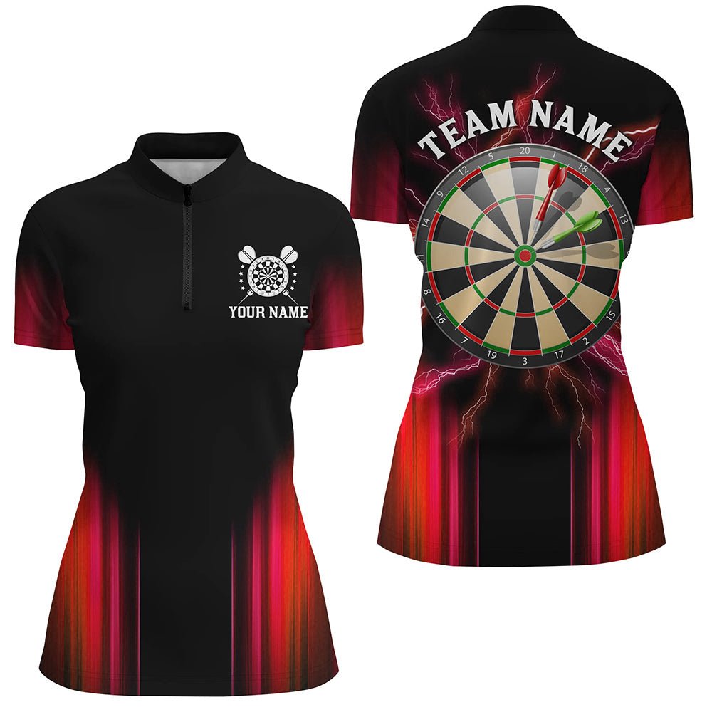Schwarzes und rotes Darts - Polo mit individuellem Design für Teams N9333 - Outfitsuche