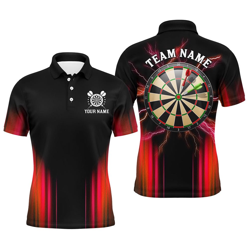 Schwarzes und rotes Darts - Polo mit individuellem Design für Teams N9333 - Outfitsuche