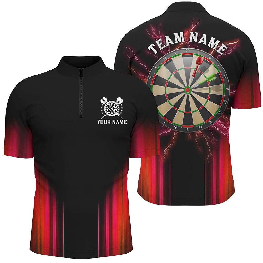 Schwarzes und rotes Darts - Polo mit individuellem Design für Teams N9333 - Outfitsuche