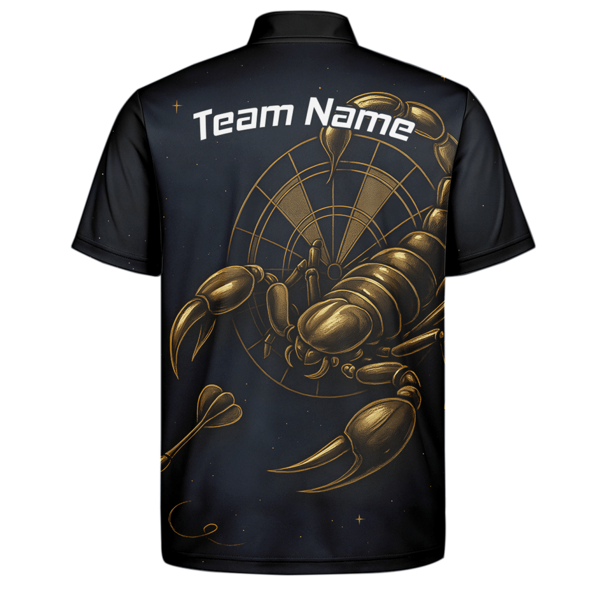 Skorpion Königin Dartshirt – Personalisierbares Sternzeichen - Trikot mit goldenem Skorpion & Wunschname | Outfitsuche Deutschland KH9904 - Outfitsuche