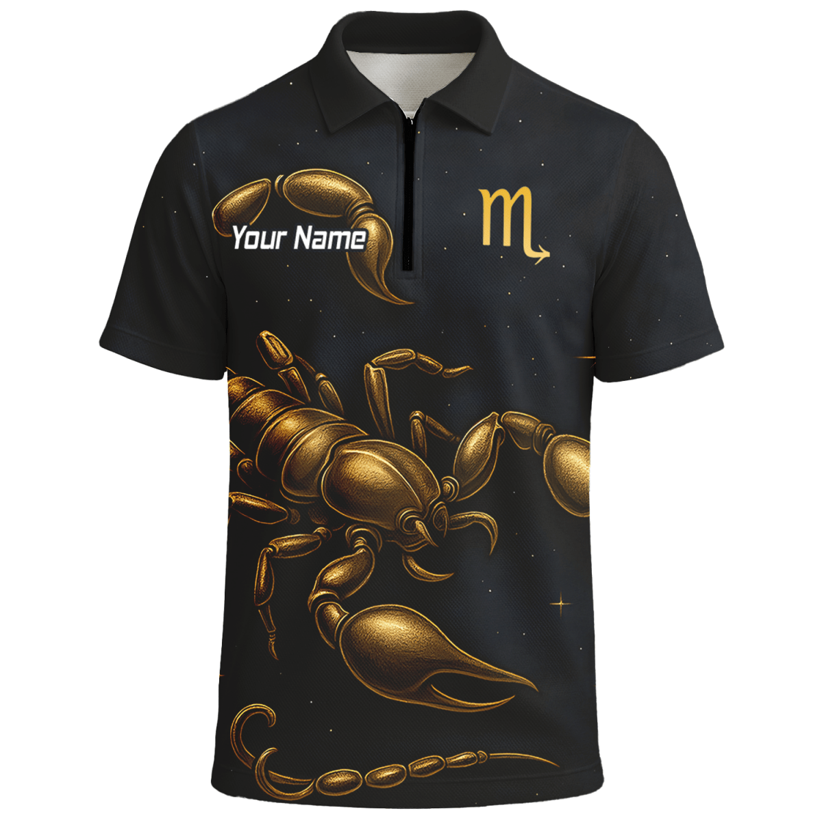 Skorpion Königin Dartshirt – Personalisierbares Sternzeichen - Trikot mit goldenem Skorpion & Wunschname | Outfitsuche Deutschland KH9904 - Outfitsuche
