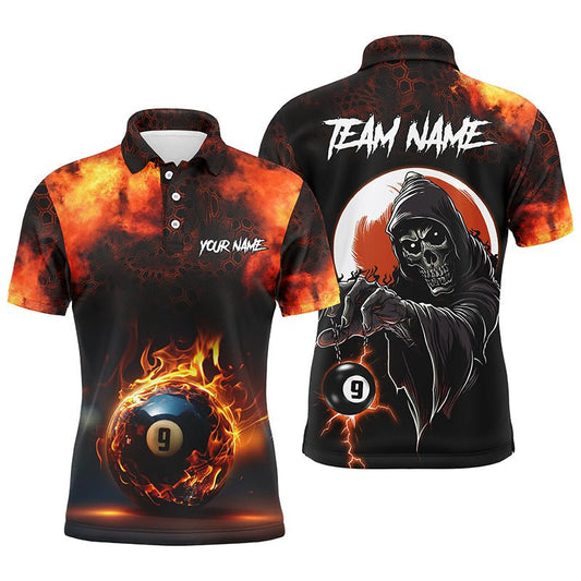 Skull Billard Polo - Shirt für Herren V1124 - Outfitsuche