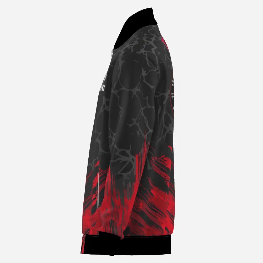 Skull Darts Jacke - Rote und Schwarze Dartjacke für Sportbegeisterte H6162 - Outfitsuche