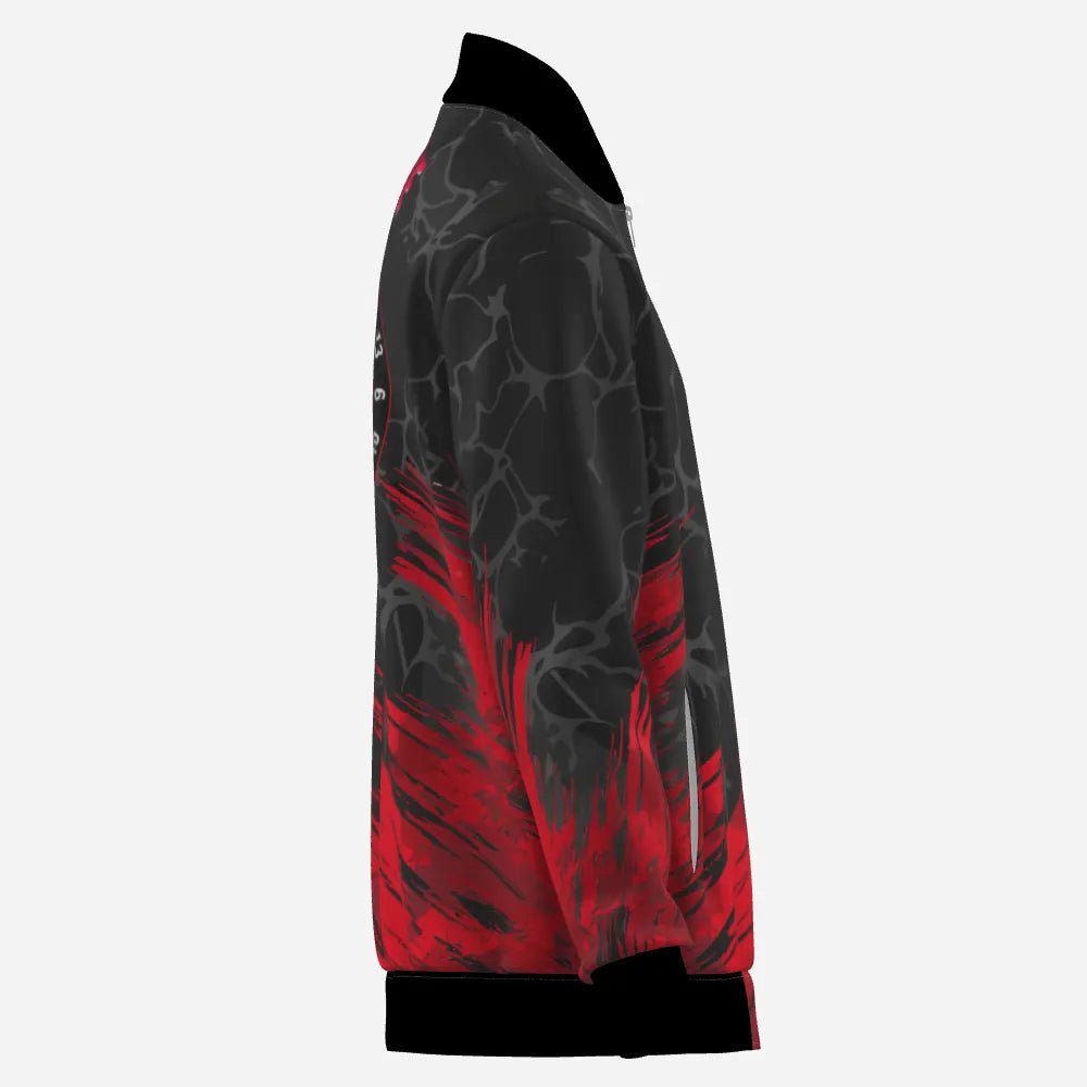 Skull Darts Jacke - Rote und Schwarze Dartjacke für Sportbegeisterte H6162 - Outfitsuche