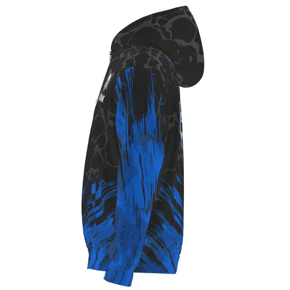 Skull Darts Kapuzenpullover in Marineblau und Schwarz - F916 F916 - Outfitsuche