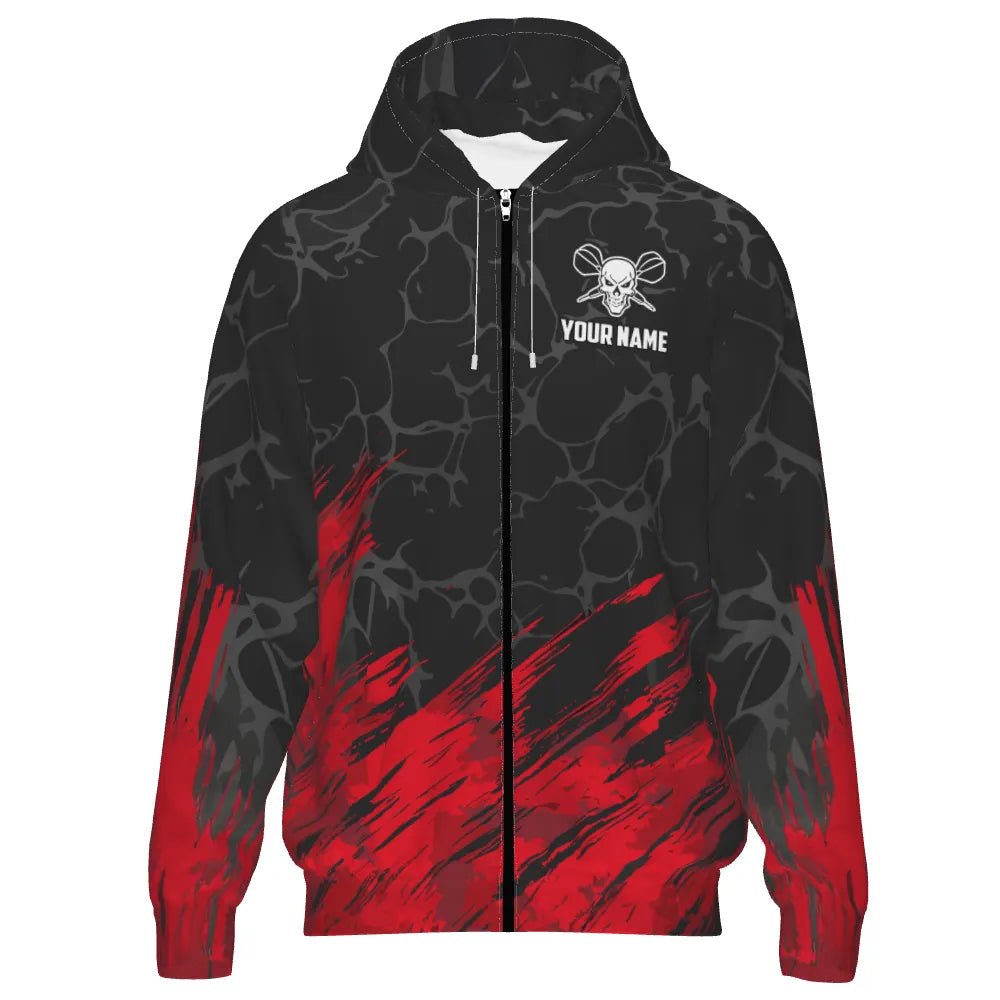 Skull Darts Kapuzenpullover - Roter und Schwarzer Dart Style H6162 - Outfitsuche