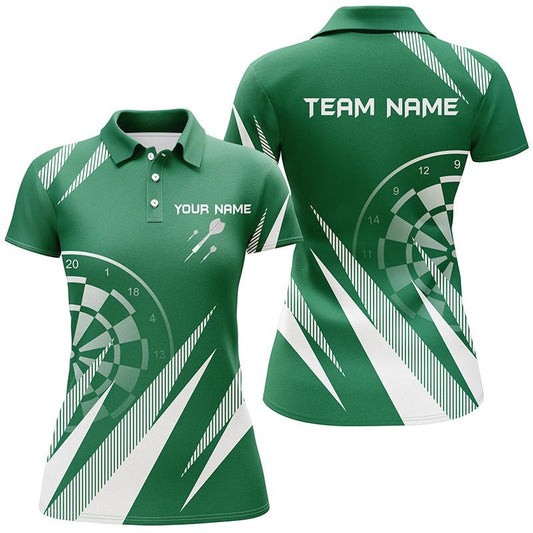 St. Patrick's Day Damen Darts Polo Shirt | Personalisiertes Darts Shirt für Frauen | Dart Trikots | L1460 - Outfitsuche