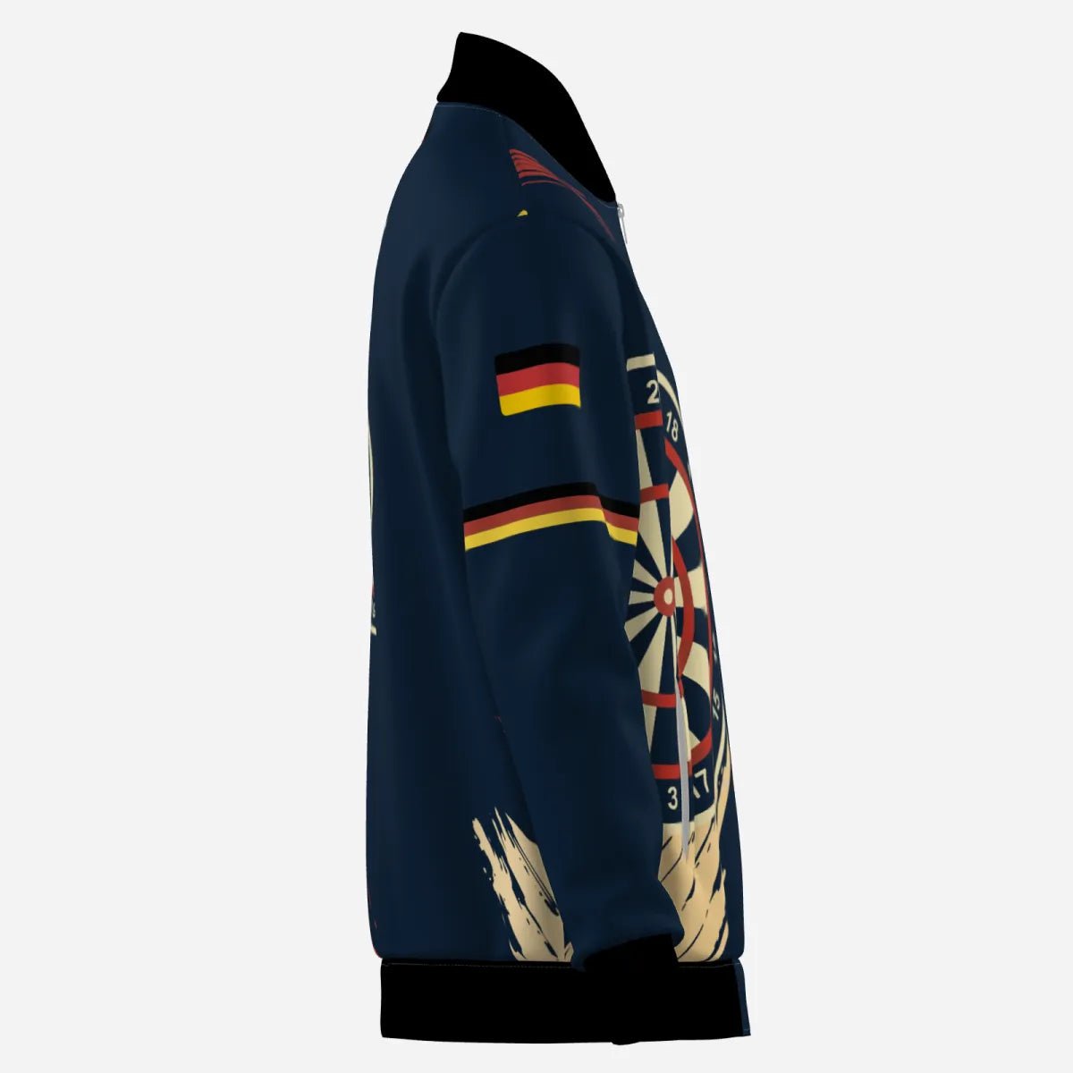 Stilvolle Blaue Dartjacke mit Deutscher Stolz Flagge G7299 - Outfitsuche