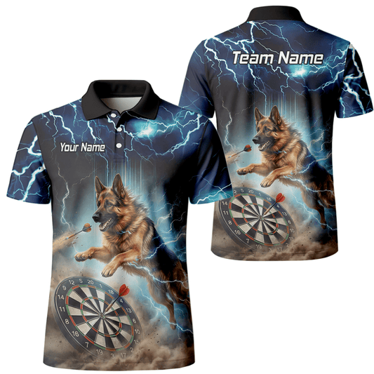 Storm Blue Darttrikot – Blitz - Elsässer Design mit Namens - & Team - Personalisierung (H92021) - Outfitsuche