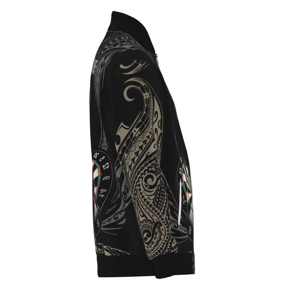 Stylische Roll Tribal Dart Jacke – Perfekt für Sport und Freizeit K468 - Outfitsuche