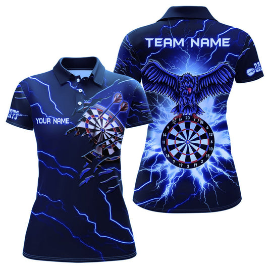 Thunder Blue Eagle Dart Polo Shirts - Damen Custom Team Shirts V1142 - Outfitsuche