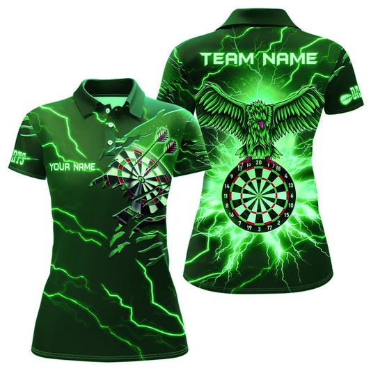 Thunder Green Eagle Dart Polo Shirts - Damen Custom Team Shirts V1143 - Outfitsuche