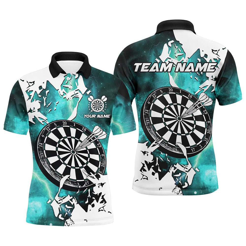 Türkises Lightning Grunge Dartsteam - Shirt für Herren T2260 - Outfitsuche