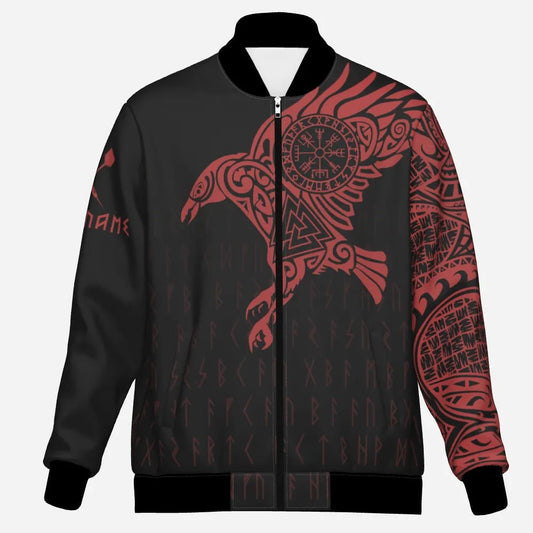 Viking Dartjacke mit Raben - Tattoo - Muster – Stilvoll und Einzigartig v7127 - Outfitsuche