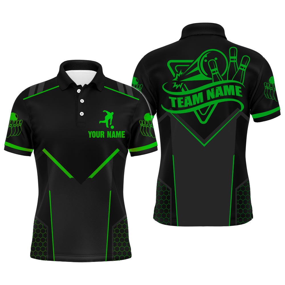 Individuell anpassbares Herren Bowling-Trikot mit Namen, Team-Bowler Kurzarm-Shirt BDT267-ODLY9 - Outfitsuche