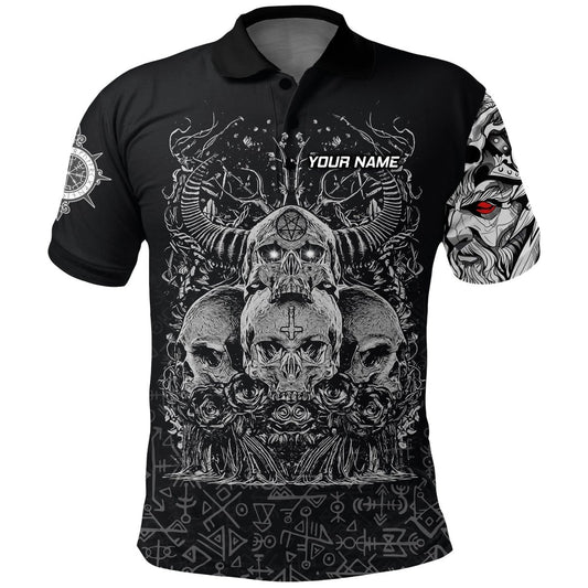 Individuell Dartshirt mit Wikinger-Schädel - Ehren-Poloshirts VK6398 - Outfitsuche