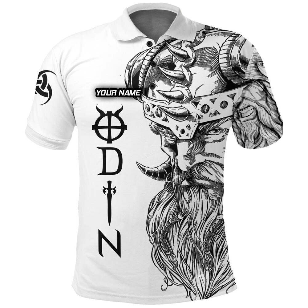 Individuell Dartshirt Wikinger - Odin Horn von Odin Tattoo Poloshirt VK8991 - Outfitsuche